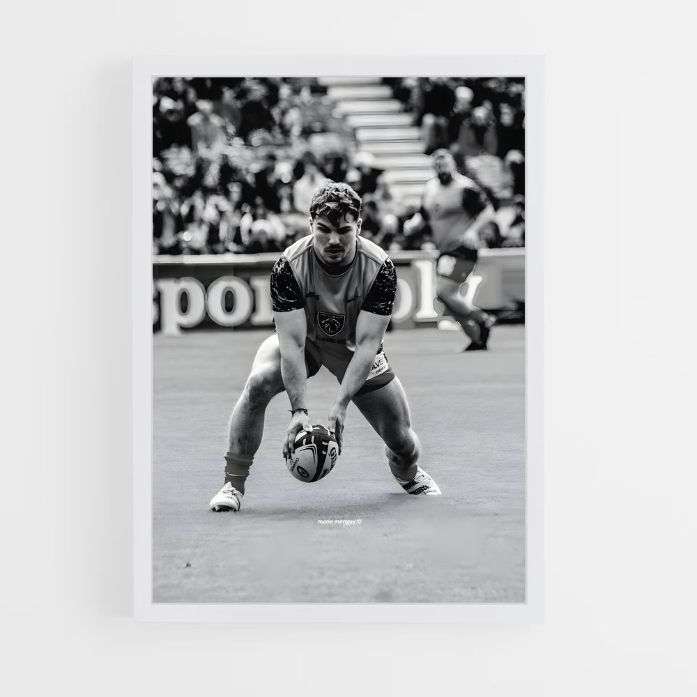 Poster Antoine dupont passer – affiche Rugby (vue 3)